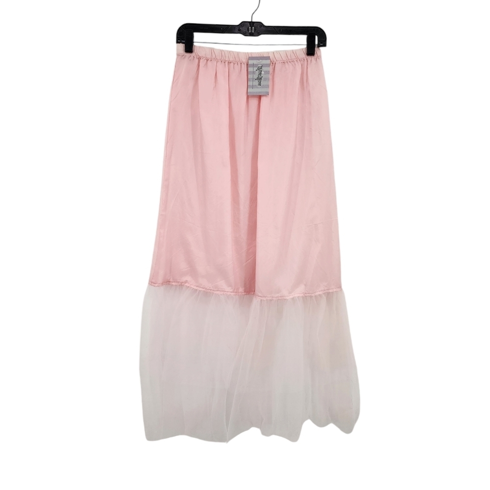 Marrika Nakk Women's Colorblock Tulle Maxi Slip Skirt